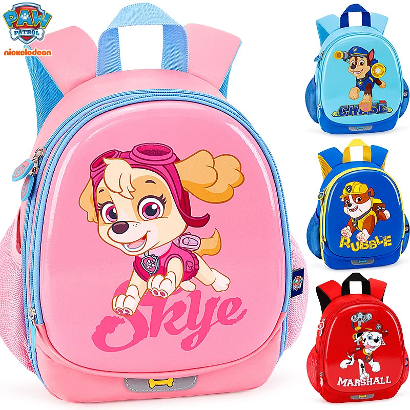 

2019 New Genuine Paw Patrol Kids Bag Everest Chase Skye Marshall Figure School Knapsack Canine Puppy Patrol Backpack Kids Toys