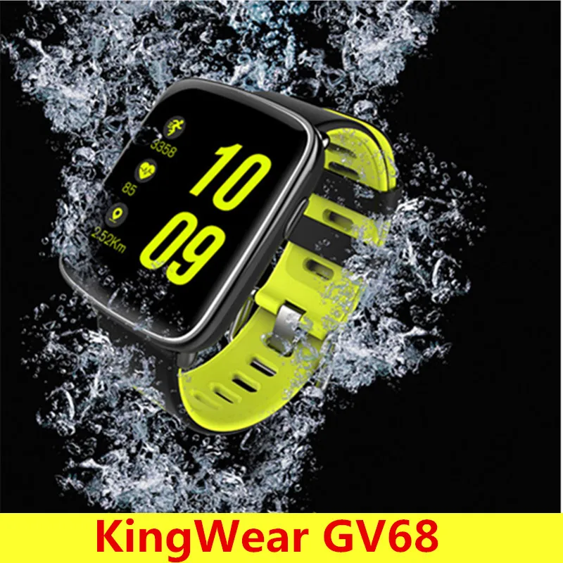 kingwear gv68 ip68 waterproof smartwatch