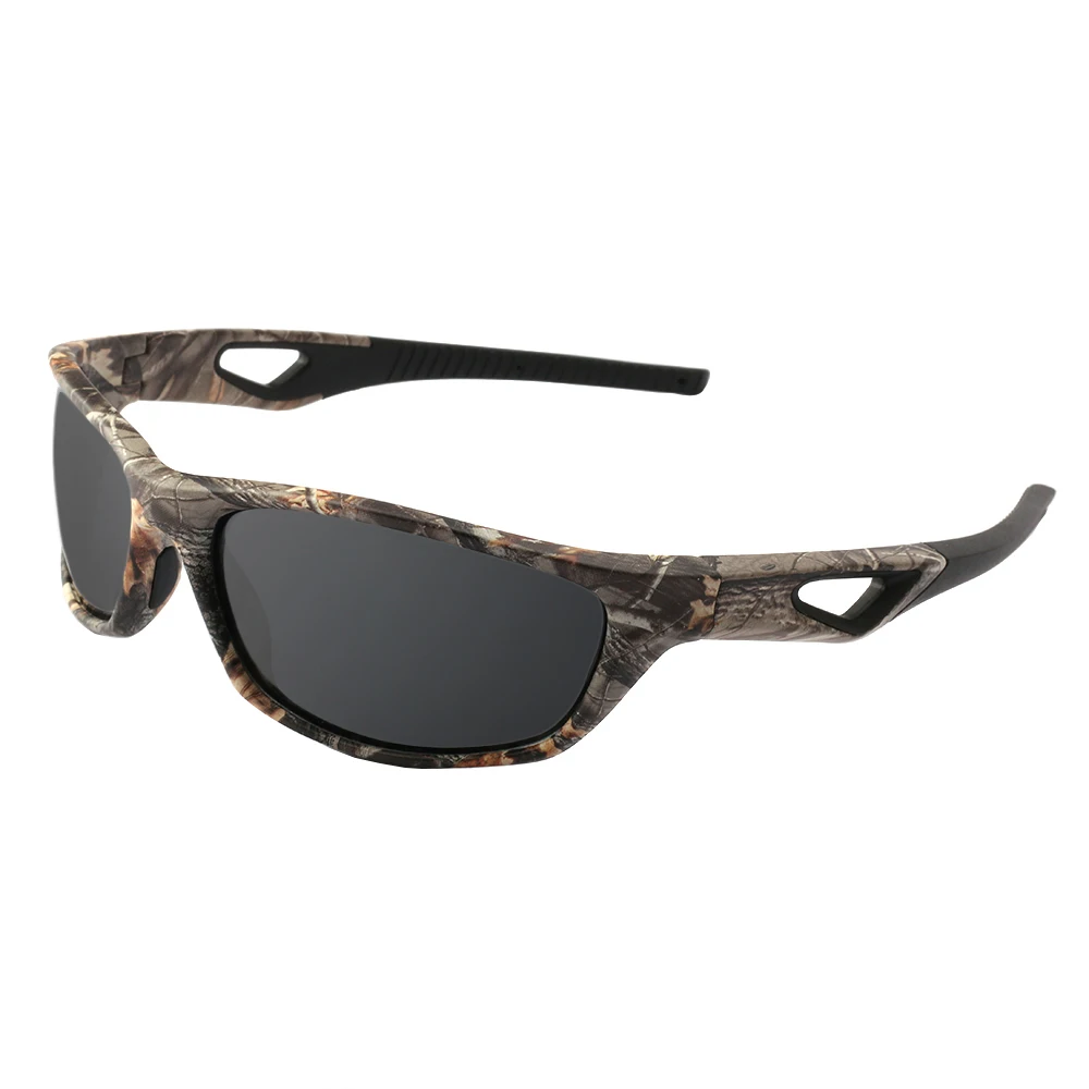 OUTSUN, мужские, женские, поляризационные солнцезащитные очки, камуфляжные, спортивные, для рыбалки, TR90, светильник, безопасная защита, очки Oculos De Sol - Цвет линз: camo gray