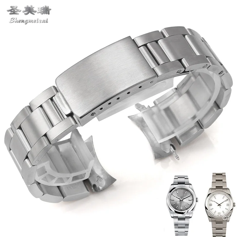 20 мм сплошной Нержавеющая сталь ремень для ROX Datejust 116000 браслет аксессуары Для мужчин механические Серебряный ремешок для часов