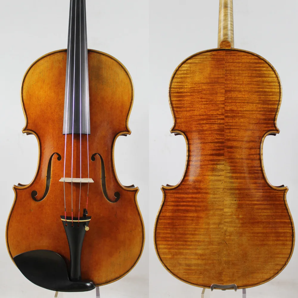 

Top Oil Varnish! Master level!Copy Antonio Stradivari 17" Viola "All European Wood"Powerful tone! Free Shipping!