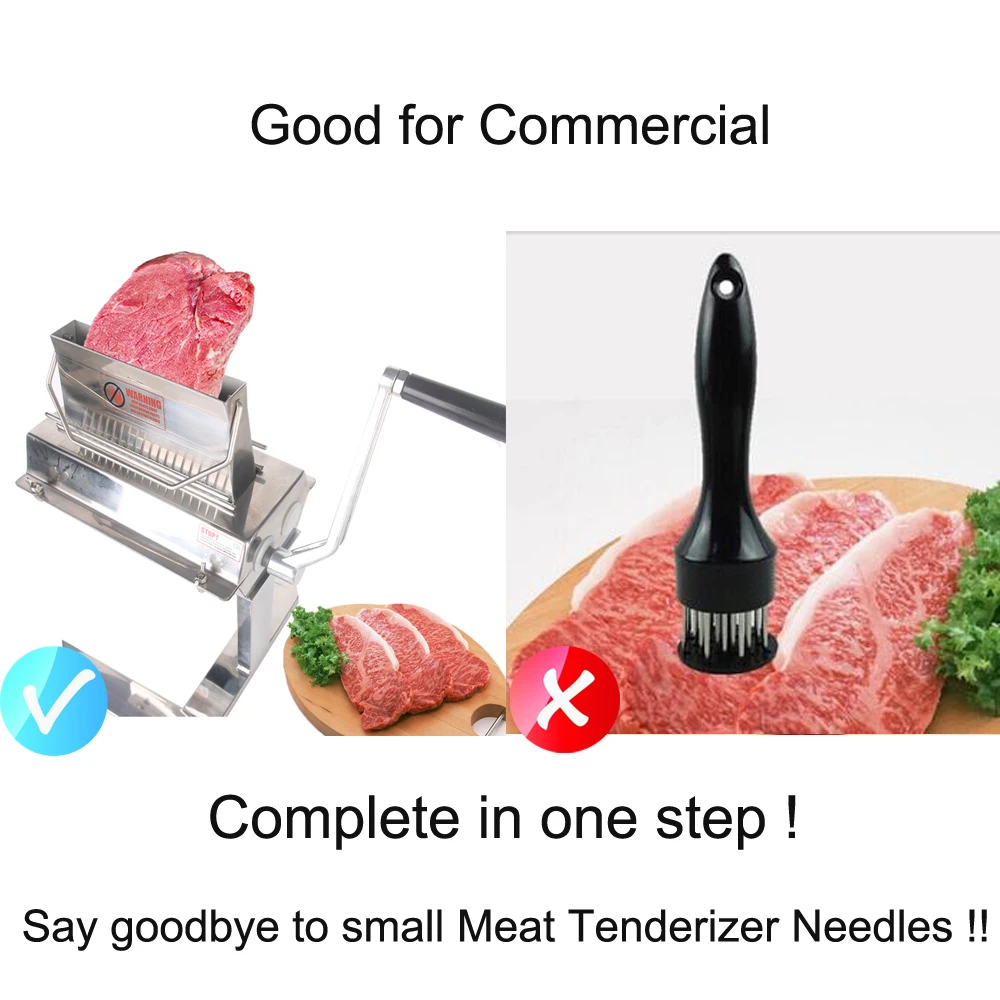 Kitchen Equipment Profession Meat Tenderizer Stainless Steel Kitchen Meat Tools Commercial 11*2/15*2/27*2 Blades Accessories
