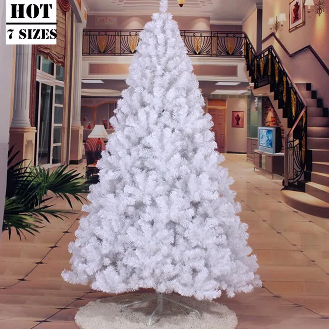 4 размера белая Рождественская елка ПВХ материал Рождественская вечеринка украшение для дома фестиваль вечерние украшения MCC298-307
