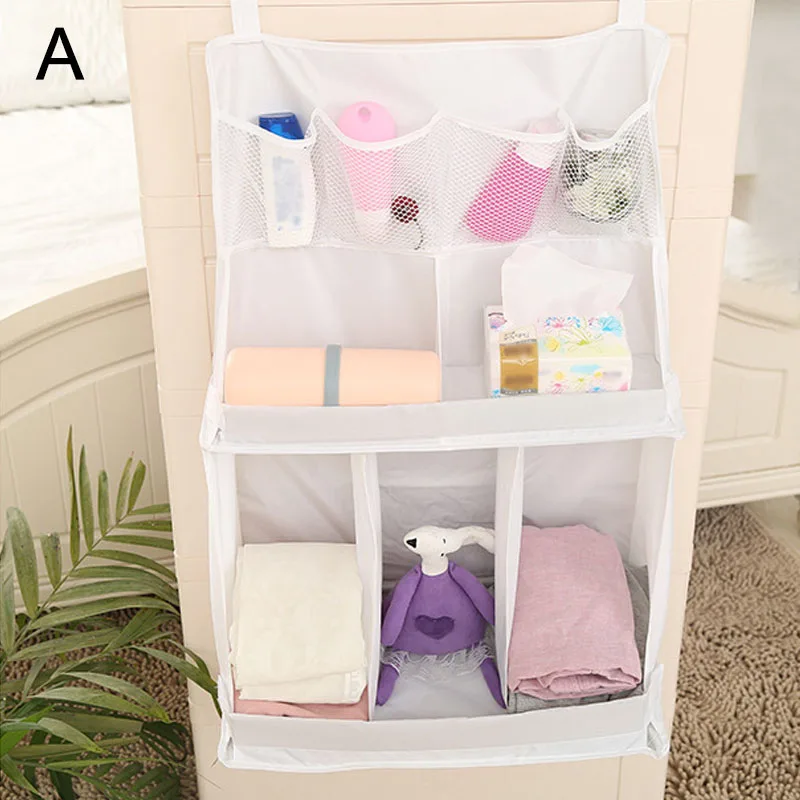 

Newly Portable Baby Bed Hanging Storage Bag Waterproof Toy Diapers Pocket Bedside Organizer Infant Crib Bedding Set 8