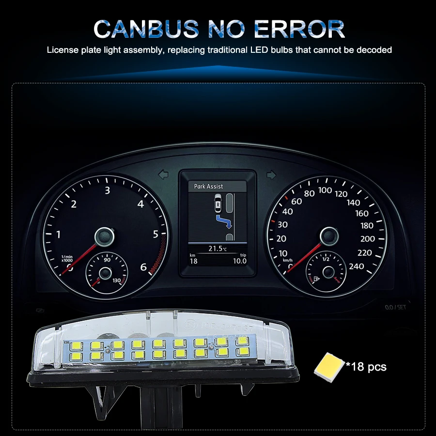 2 шт. светодиодные лампы для номерного знака Lexus Is200/Is300 Gs300/Gs430/Gs400 Ls430 Es300/Es330