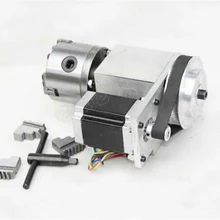 K12 4 Челюсти Зажимы ЧПУ оси вращения 80 мм 4th ось соотношении 6:1 для ЧПУ оси вращения 1 гарантия