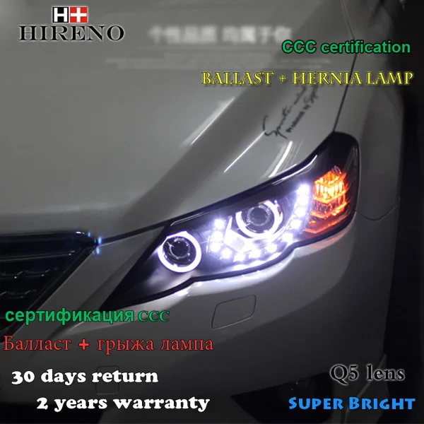 Hireno Headlamp for 2010 2013 Toyota REIZ MARK X Headlight Assembly LED
