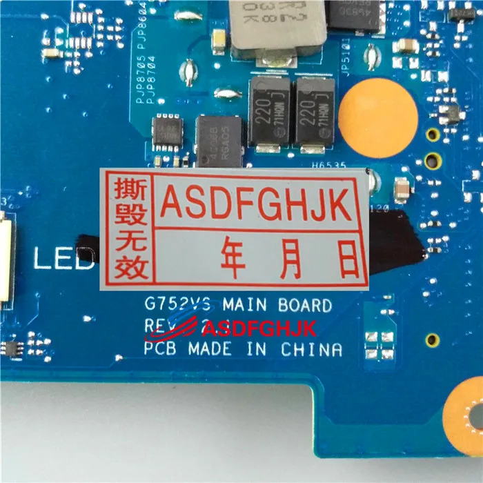 astounding  for asus G752V G752VS Laptop Motherboard W/ I7-6820HQ GTX1070 Mainboard V8GB fully tested