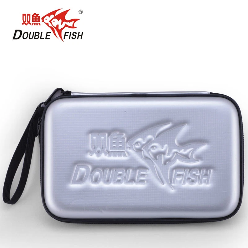 الأصلي الأسماك مزدوجة G نوع المهنية تنس طاولة الصلب بو حالة طاولة مقاومة للمياه مضارب تنس مضرب حقيبة ل 2 و 3 كرات