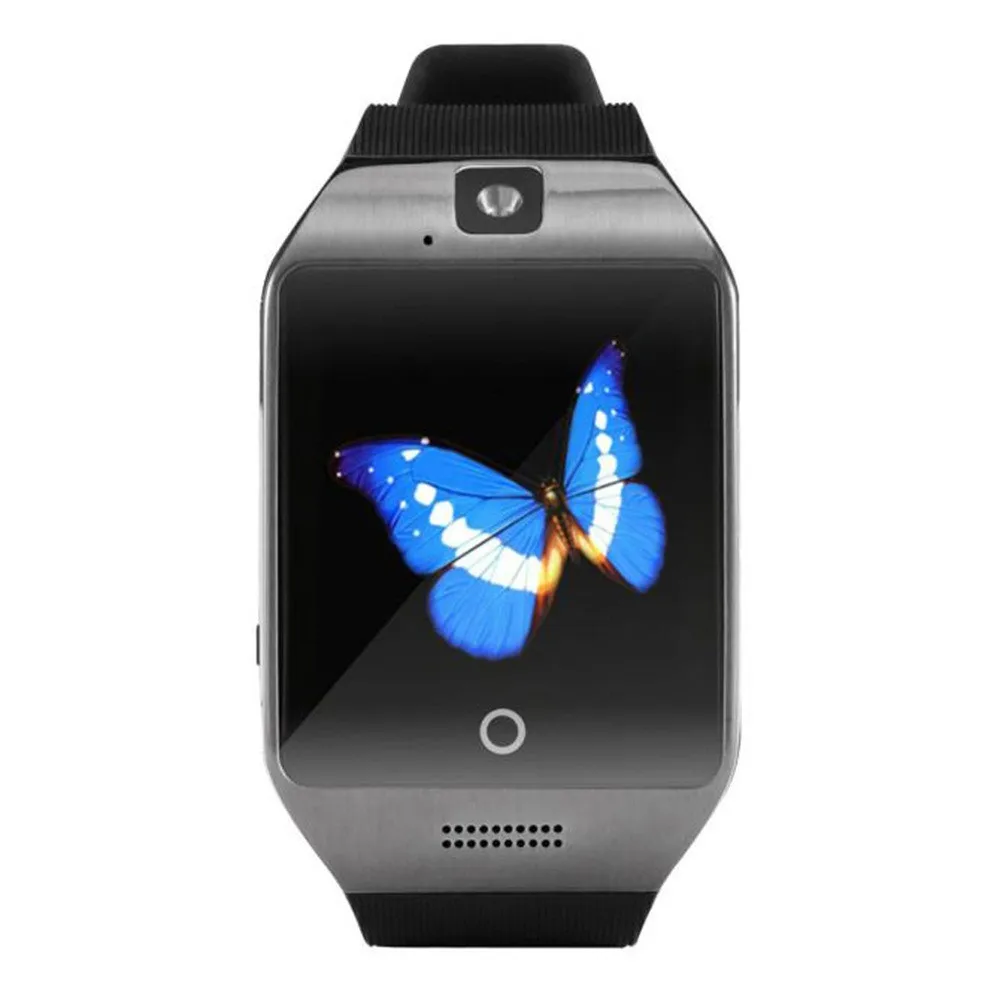 EPULA Смарт-часы Q18, Smartwatch, поддержка SIM карты памяти, камера MP3 Bluetooth, умные часы, GSM телефон для Android и iOS - Цвет: black