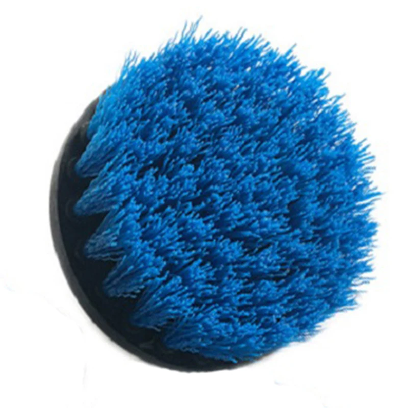 2 3.5 4 5 inch solid hollow Drill Power Scrub Clean Brush For Leather Plastic Wooden Furniture Cleaning Power Scrub, Blue