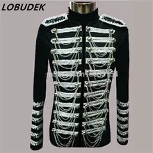 Мужская куртка с блестками, блейзеры, леопардовое пальто, вечерние костюмы на выпускной, певец из ночного клуба для выступления, одежда