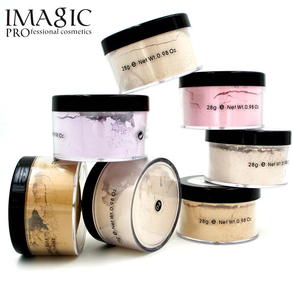 

IMAGIC Face Loose Powder Makeup Primer Powder 28g Libre Natural Finish Loose Powder With Puff Face Cosmetics Brand