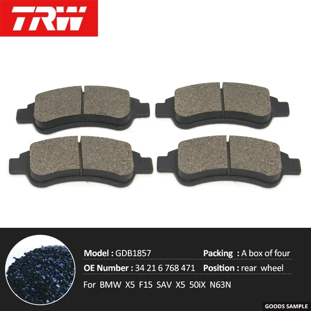 Buy 4pieces/set TRW Front/Rear Car Brake Pads/Brake