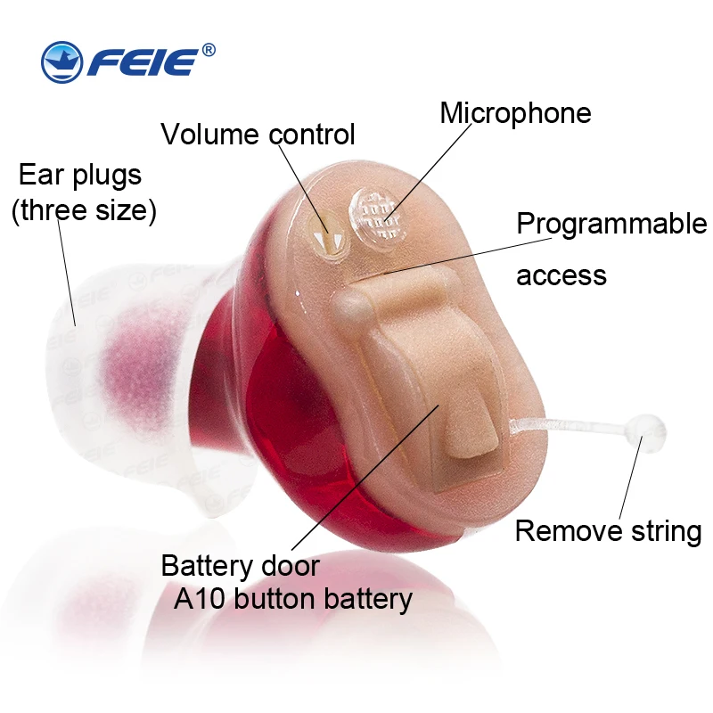 FEIE S-16A цифровой слуховой аппарат многоядерный цифровой бионический технология Программирование CIC слуховой аппарат без сигнальных помех