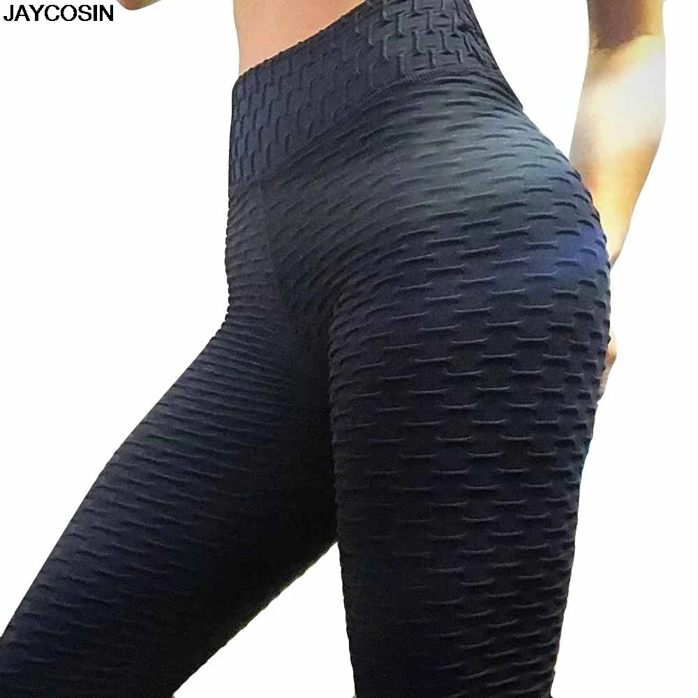 JAYCOSIN брюки женские модные повседневные спортивные длинные для тренировок Тренажерный Зал Фитнес упражнения спортивные брюки леггинсы Горячая одежда из полиэстера 9606