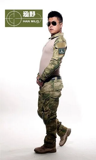 Тактические Военные мужские с наколенниками multicamo Военная Рубашка s-xxl