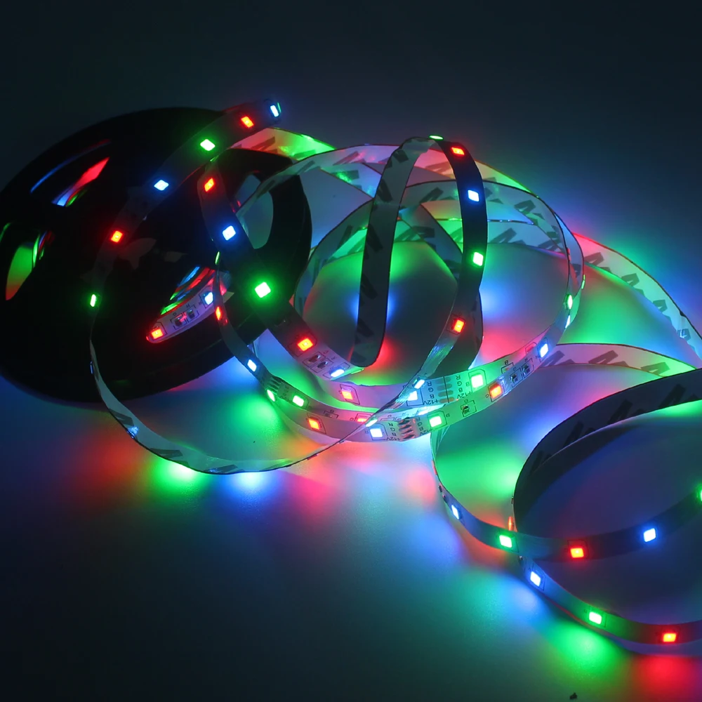 Гибкая водостойкая Светодиодная лента 5 м/рулон RGB холодный белый красный зеленый