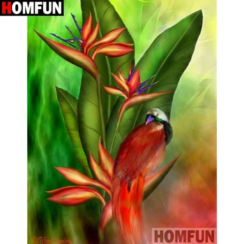 

HOMFUN Full Square/Round Drill 5D DIY Diamond Painting "Bird flower" Embroidery Cross Stitch 5D Home Decor Gift A16165