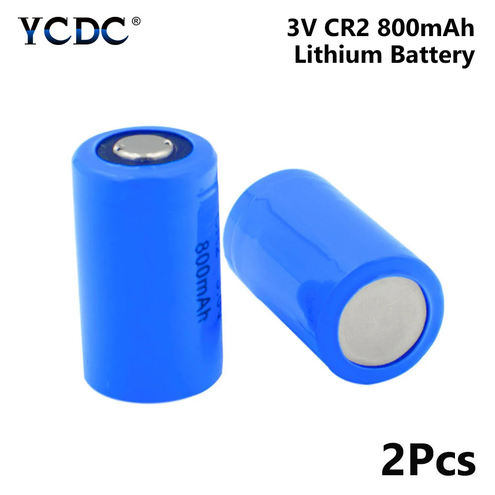 CR2 Li-Po батареи 3V 800 мАч литий-полимерный аккумулятор Батарея CR15H270 CR15266 музыкальная шкатулка для плюшевых игрушек фонарик дымовой пожарной сигнализации - Цвет: 2 PCS