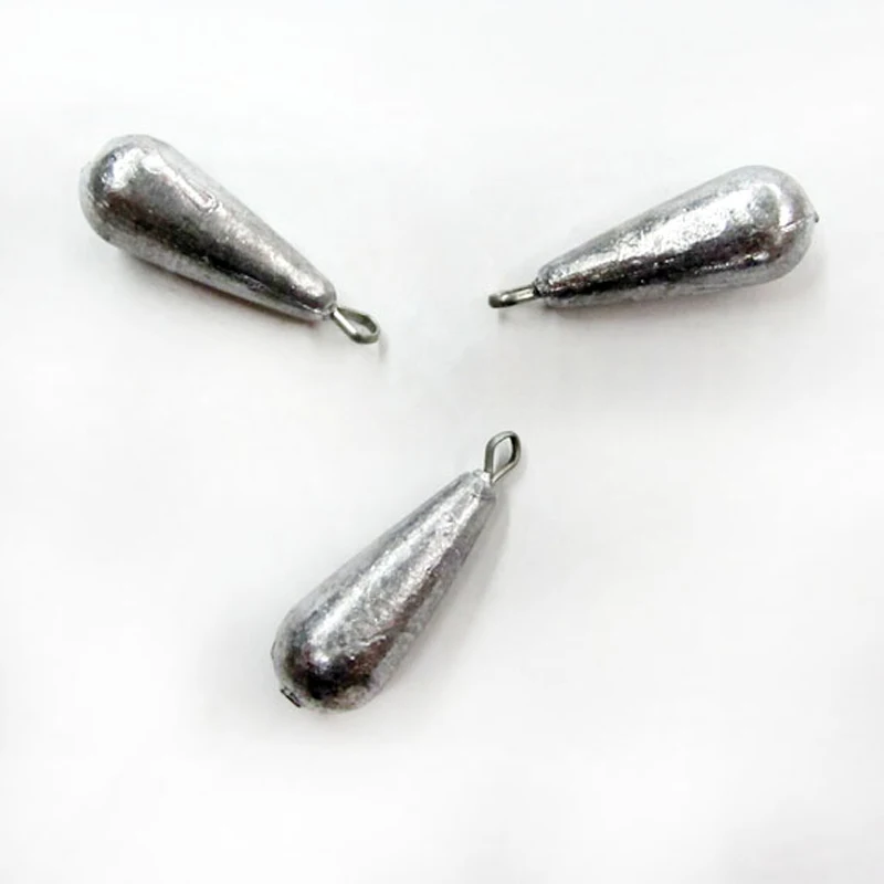 

Bottom Fishing Water Drop Lead Weight Down Sinker Explosion Fishhook String Hook Partner Accessories 10-60g