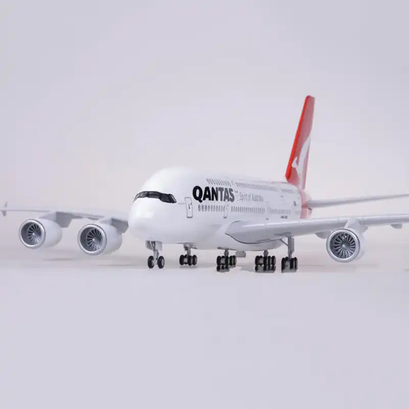 1/160 Scale 50.5CM Airplane Airbus A380 Singapore Airline Model W Light