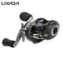 Lixada 6,3: 1 Рыболовная катушка LMA200 мулинете Carretilha De Pesca левой и правой руки 11BB упорные шариковые подшипники катушка для заброса приманки рыболовные катушки