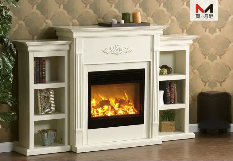 Q 01 Cheap Tv Stand Fireplace With Artificial Fire Flame In