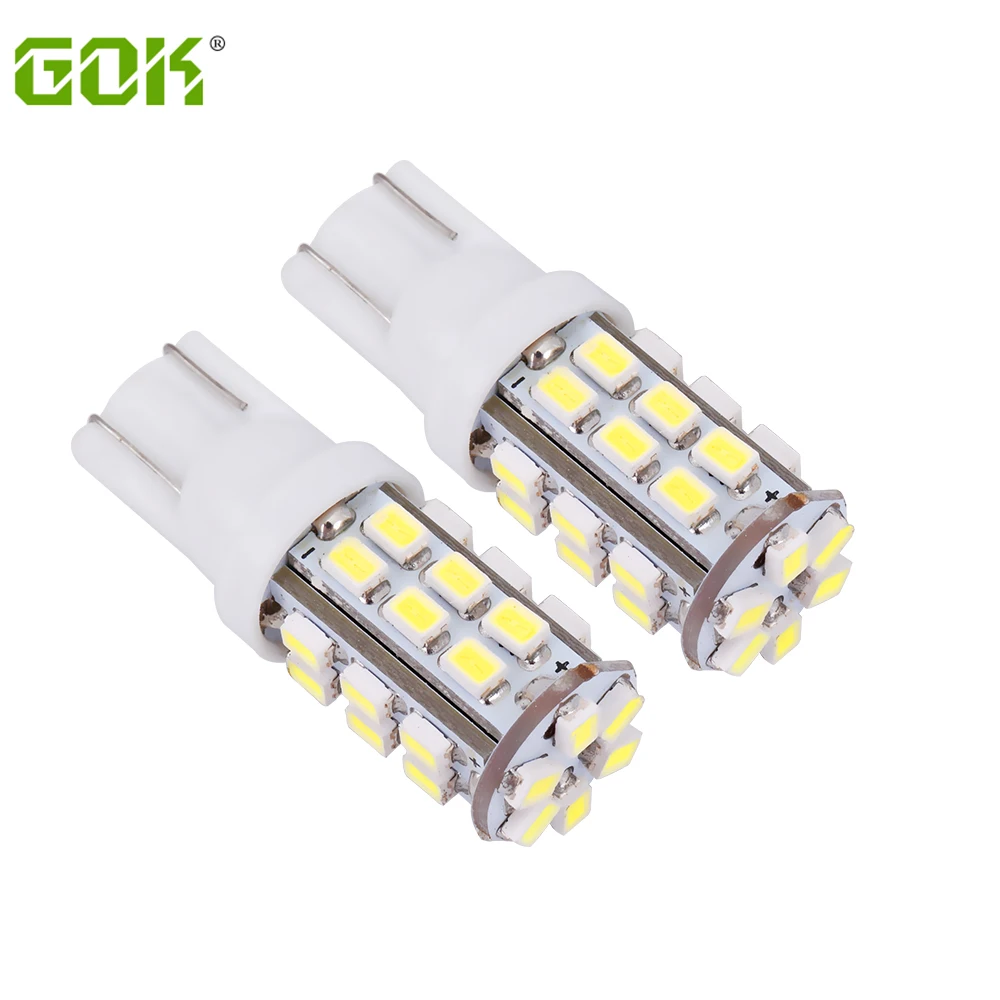 2 шт./лот Автомобильные светодиодные лампы T10 w5w 30smd W5W led 168 194 t10 30led 1206 3020 SMD белого