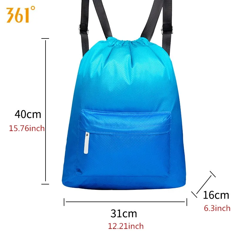 361 Sports Gym Bag Swimming Backpack Waterproof Drawstring Dry Wet Bag Pool Beach Fitness Bag for Men Women Children Back pack