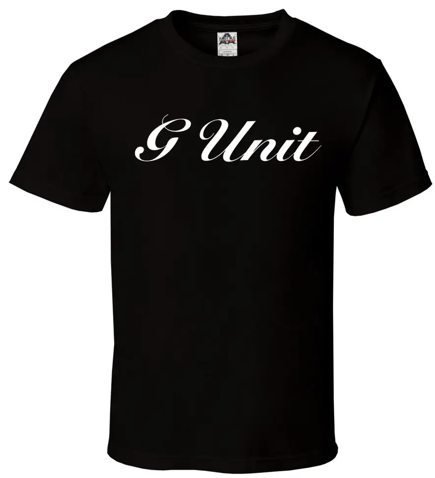 G Unit Черная футболка GUnit 50 Cent Banks YaYo Rap хип хоп все размеры S 3XL мужские летние