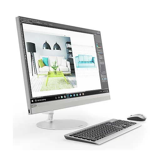 Оригинальный lenovo AIO 520 все в одном ПК с 27 дюймовым 2560x1440 QHD Экраном 8th Gen i7 Cpu 16 Гб Ram 2