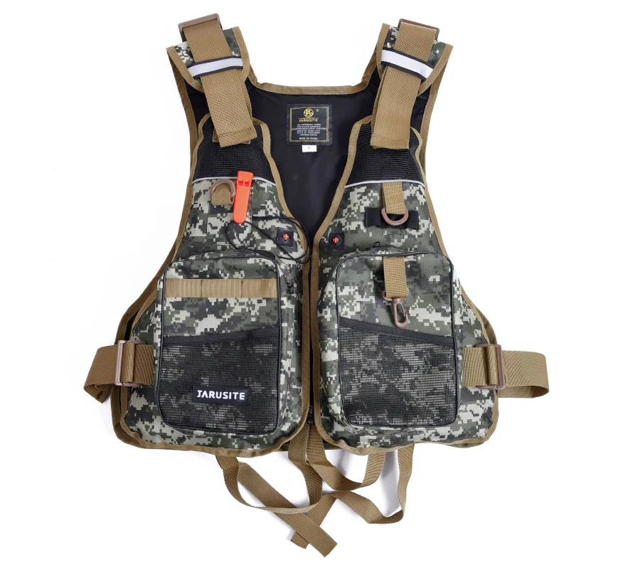 

Outdoor Sport Fishing Life Vest Men Breathable Swimming Life Jacket Safety Waistcoat Survival Utility Vest HW461