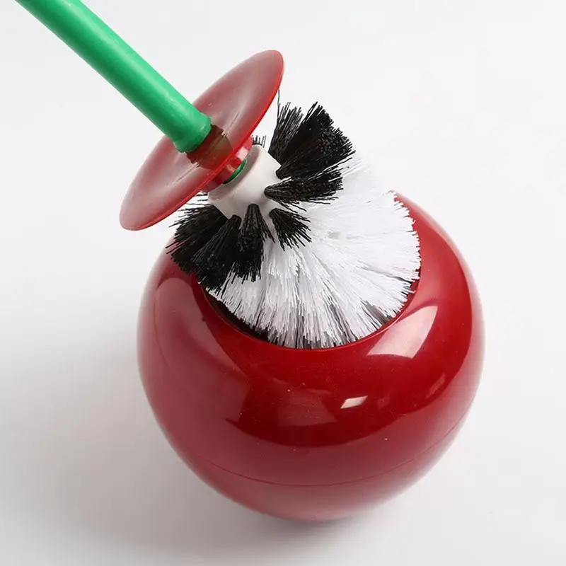ZTCute Cherry в форме скребок для туалета щетка очистки инструмента с держателем