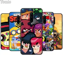 Black Silicone Case for Oneplus 7 7 Pro 6 6T 5T Phone Case for Oneplus 7 7Pro Soft TPU Cover Shell brawl stars