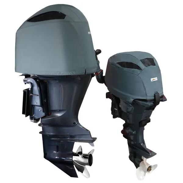 

Vented Covers for Yamaha Outboards Premium Woven Dope Dyed Polyester Fabric