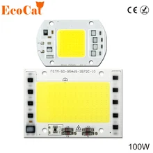 2 шт. COB светодиодный чип 20 Вт 30 Вт 50 Вт 100 Вт интегрированная 220V 240V AC матричный Светодиодный точечный светильник DIY проектор открытый уличный прожектор светильник