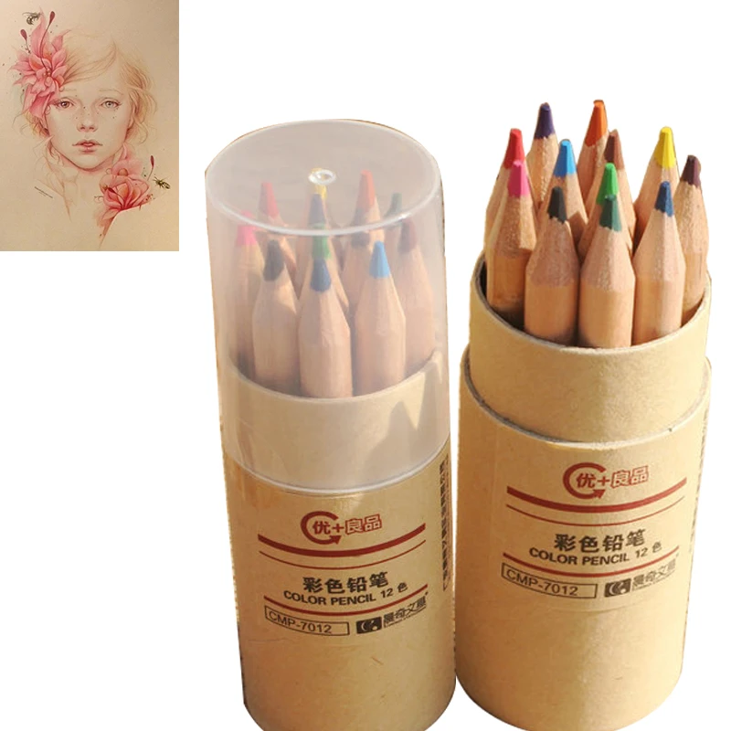 

Faber Castell 12 Colored mini Pencils Set For School Student Cheap Stationery Supplies Colored Pencils sets for kids paint draw