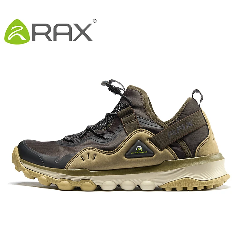 Rax сезон: весна-лето походная обувь мужские и женские уличные спортивные кроссовки Мужские дышащие противоскользящие треккинговые ботинки - Цвет: deep chocolate men