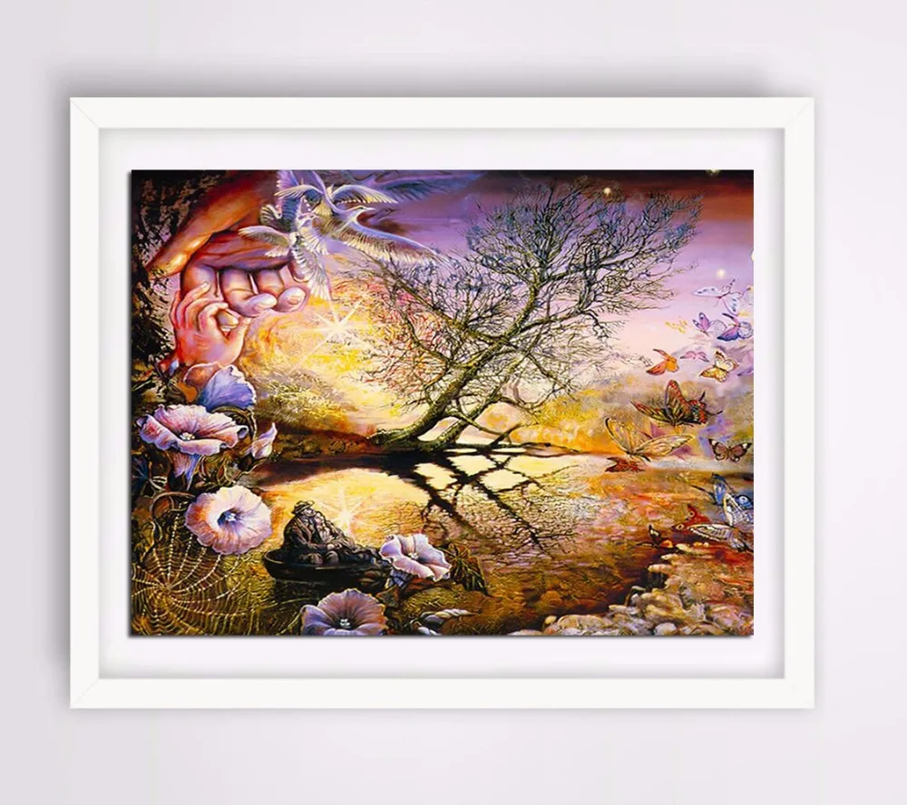 ARMYQZ Hand Couple sat on boat looking round diamond painting embroidery scenery creative gift mosaic decoration FJ42 | Дом и сад