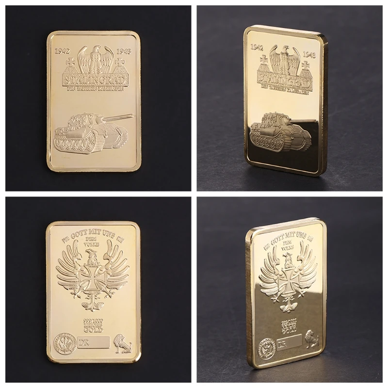 

Commemorative Coin Stalin Grad Tank Golden Square Collection Arts Gifts Souvenir