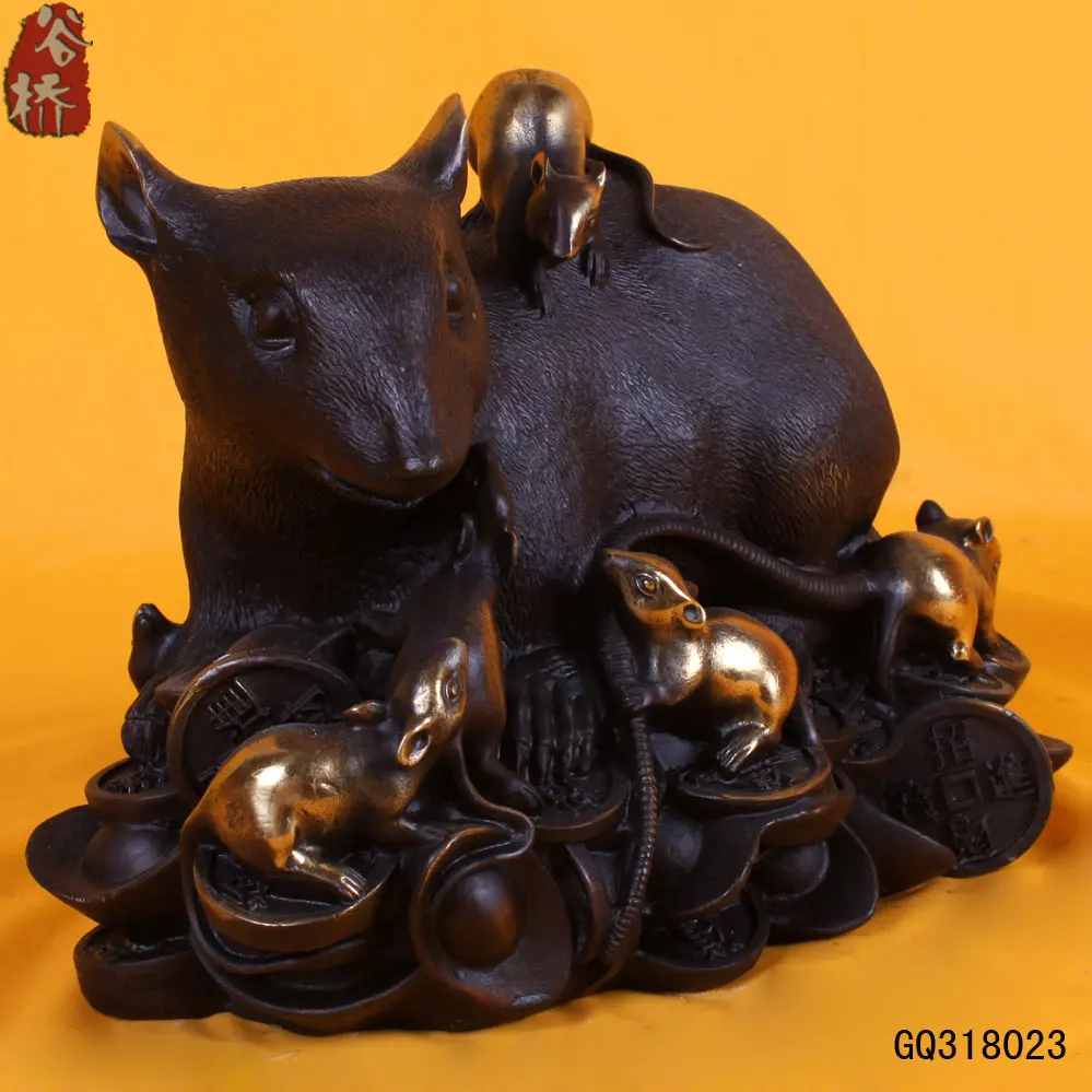 Деньги мышь крыса зодиака лаки чистая медь украшения|decorative decorative|decor copperdecorative mouse