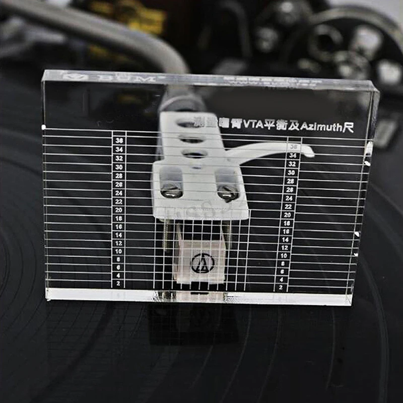 Vinyl Plattenspieler Messung Phono Tonarm VTA Patrone hohe Lineal Azimut G2K4 