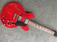 

Top Selling ES 335 semi hollow jazz style electric guitar,red color,high quality 335 guitar 1960s anniversary version