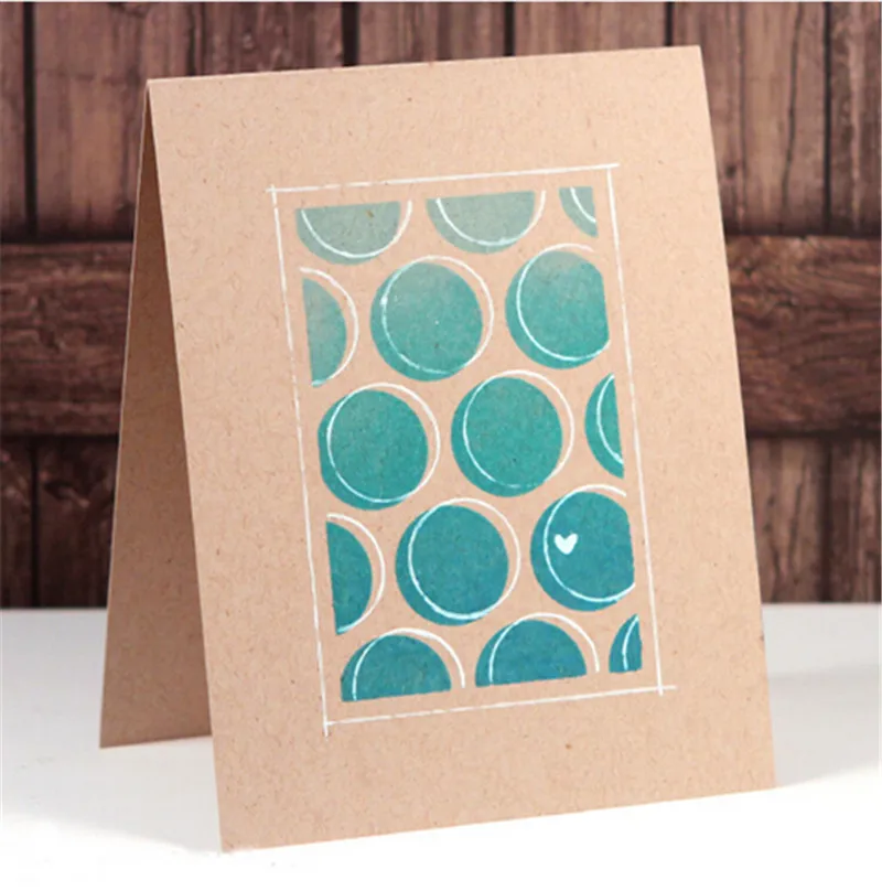 

Box Gift Large Dots Stencil for DIY Scrapbooking Decorative Embossing Paper Cards Making Crafts Plastic Template Drawing Sheet