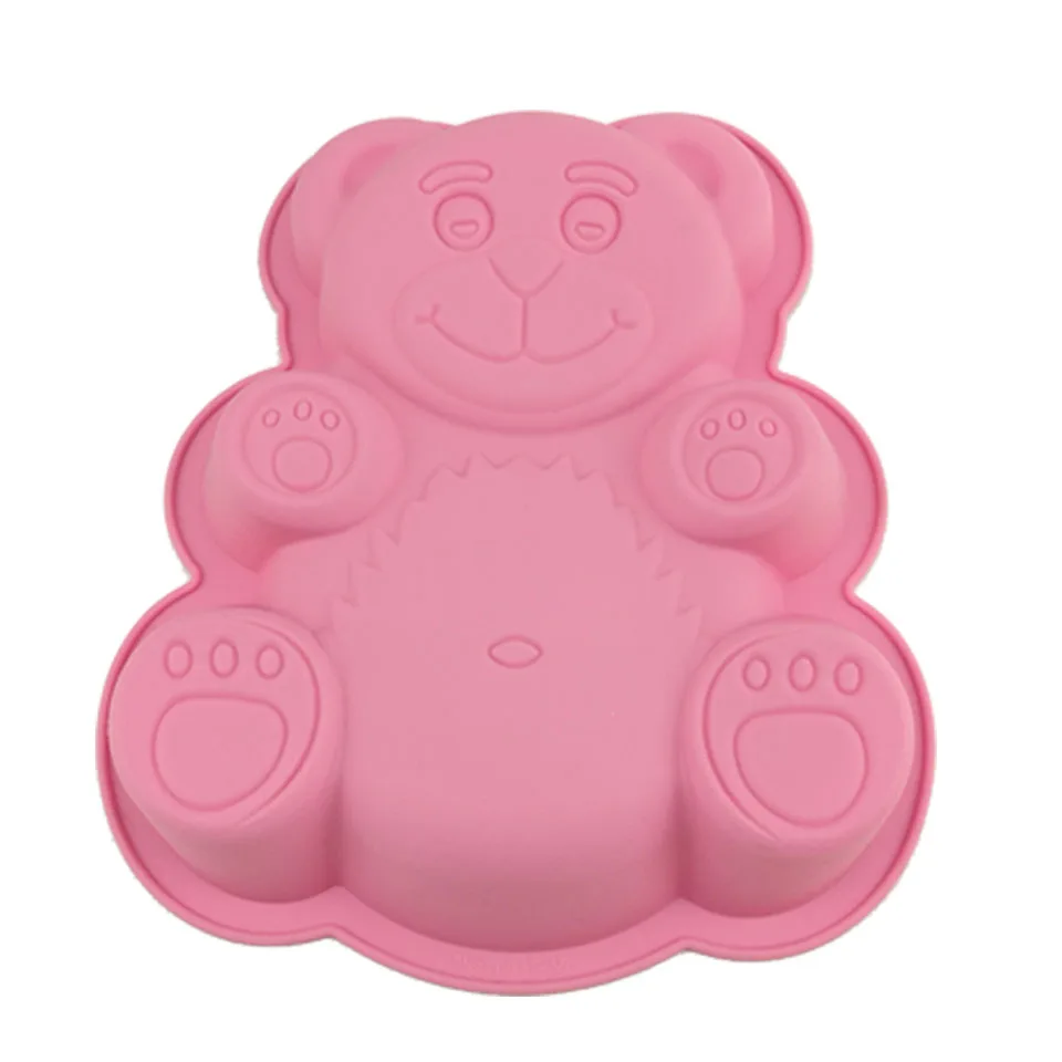 FINDKING DlY форма для торта форма медведя из мультфильма 3D силиконовая форма для торта жаропрочные Инструменты для выпечки, форма для выпечки, лоток для выпечки 28,5*23,5*3,5 см