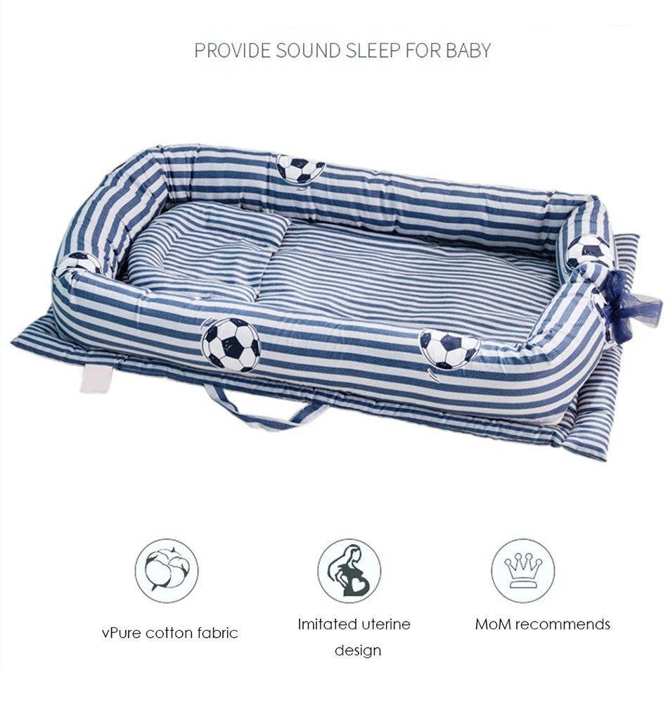 Портативная детская кроватка колыбели складные детские хлопковые колыбели детские гнезда для новорожденных детские кроватки детские гнезда