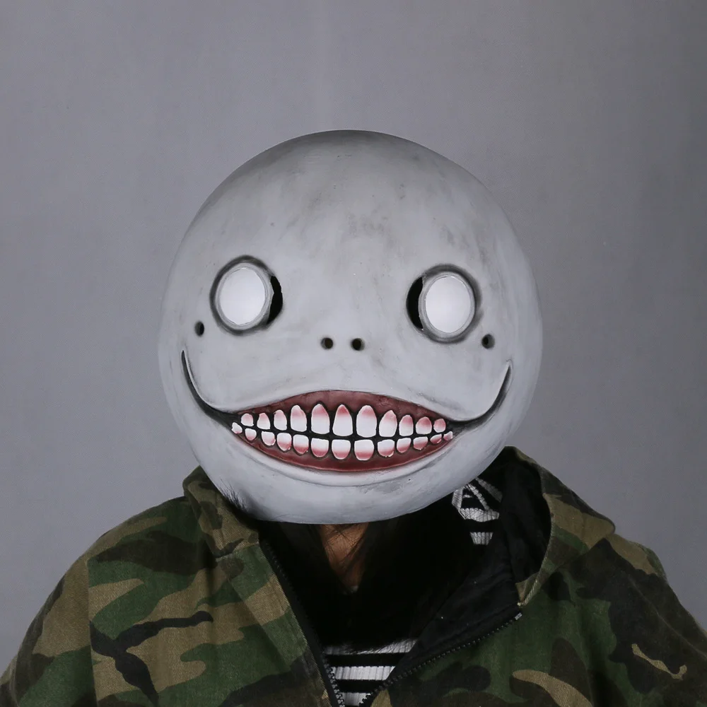 Halloween Game 11 Adult Soild NieR Automata Masks Cosplay Emil Mask Helmet 11 Latex Fancy Mask (2)