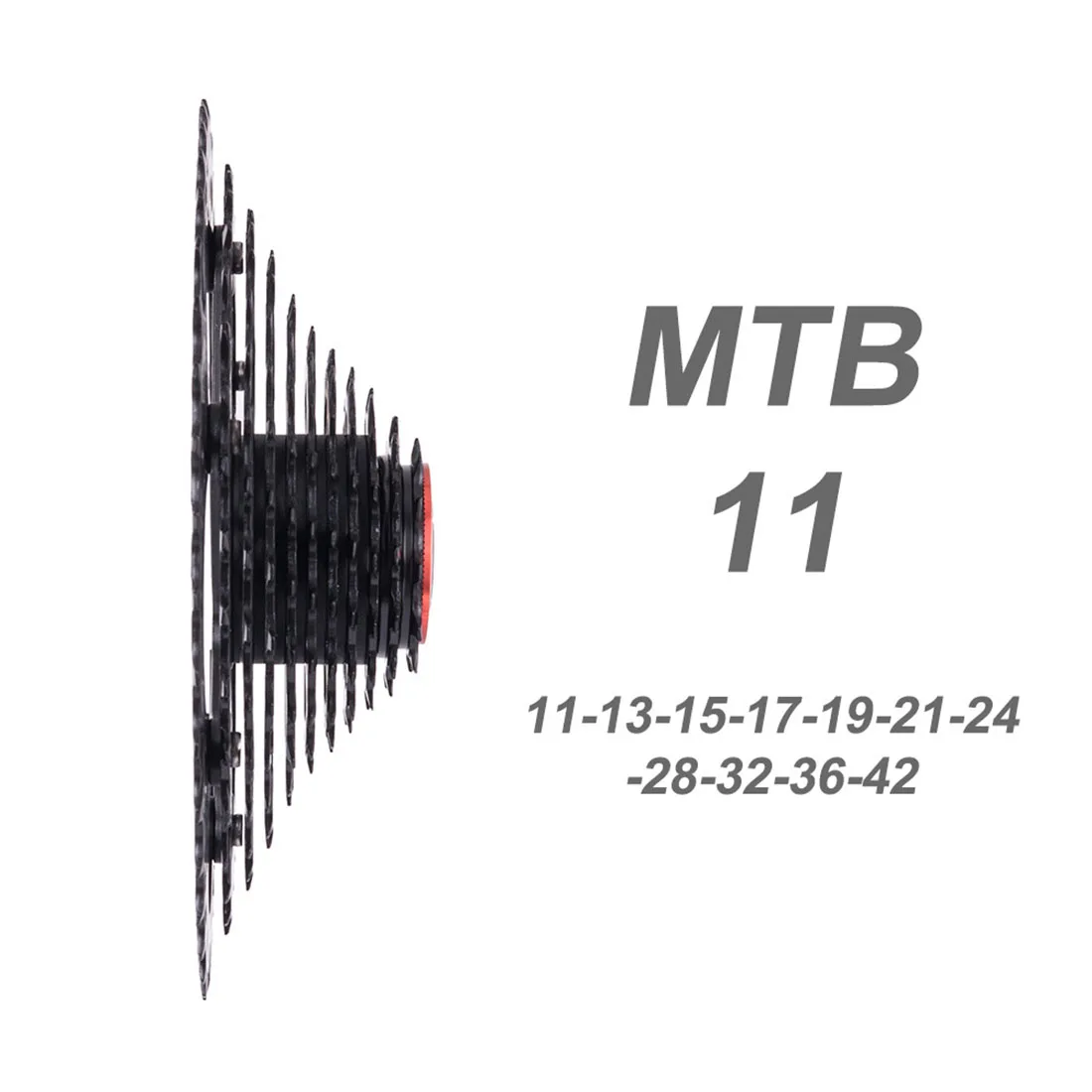 ZTTO 11 S 42 T MTB Кассетный Маховик MTB 11 Скорость Freewheel-черный