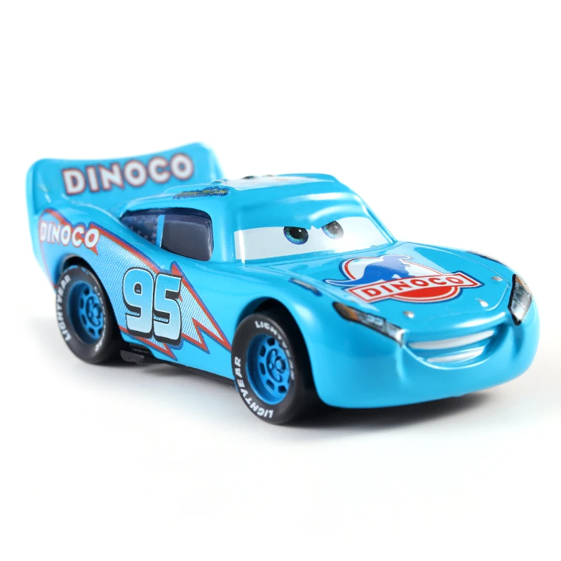 Машинки Disney Pixar машинки No.95 Dinoco McQueen металлическая литая игрушечная машинка 1:55